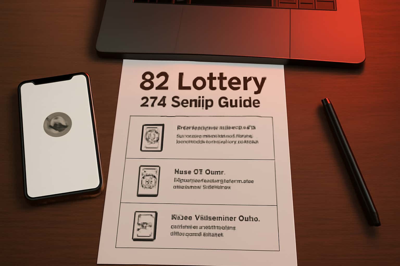 An informative visual representation of the 82 Lottery 2FA Setup process.