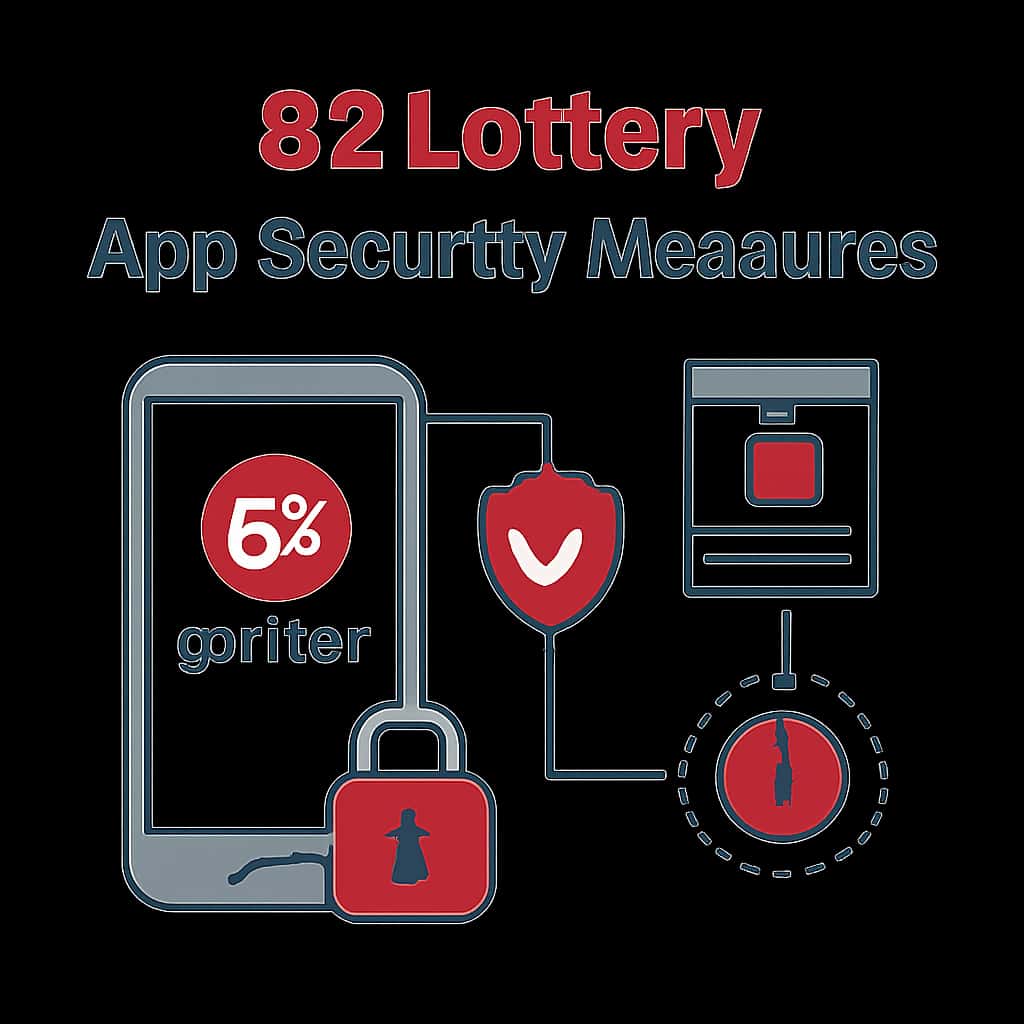 Diagram illustrating key security aspects of the 82 Lottery app.