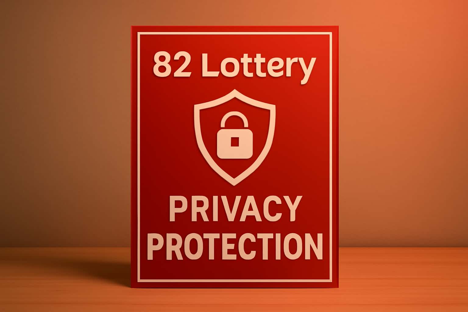 An informative illustration showcasing privacy protection measures for 82 Lottery.