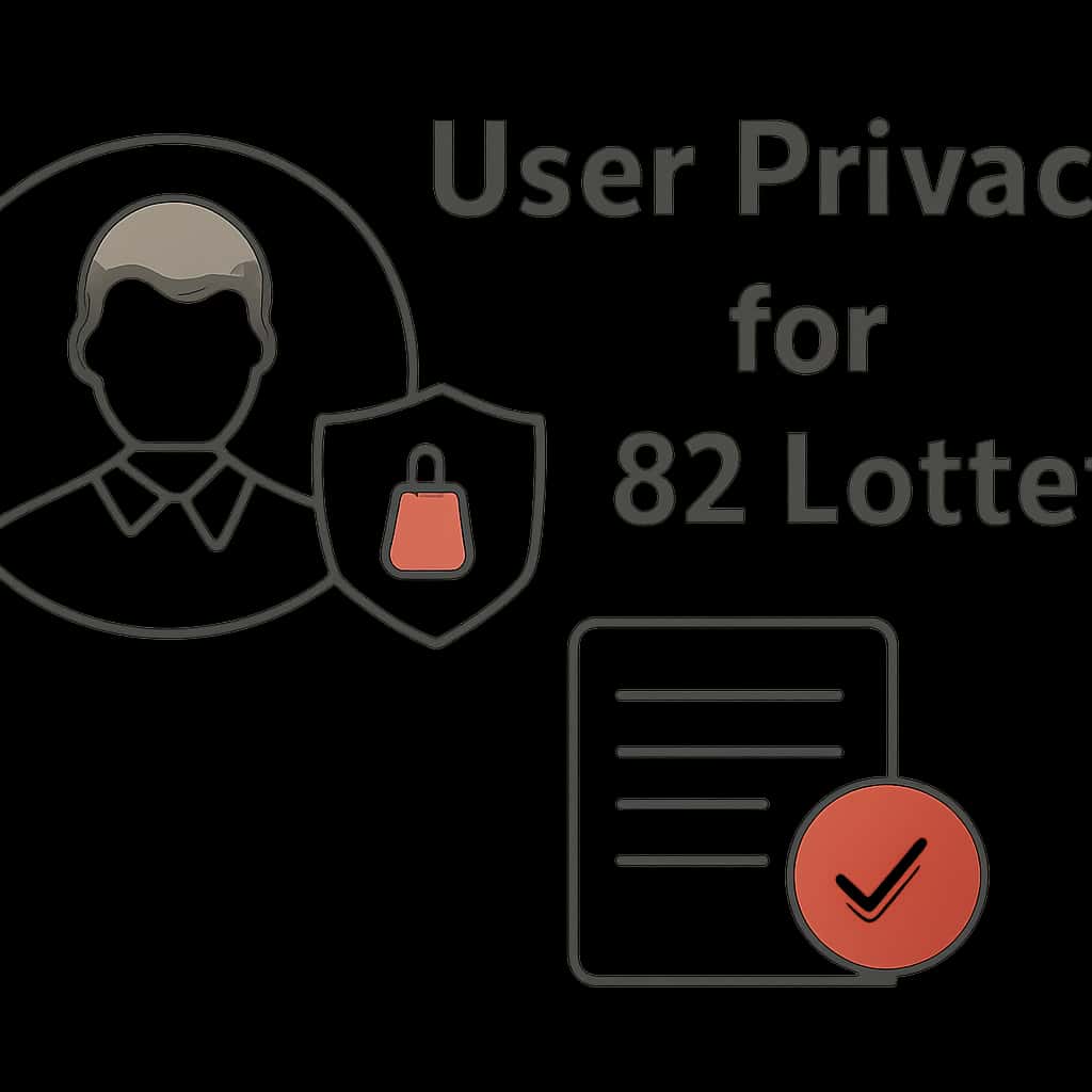 Diagram illustrating user privacy measures for 82 Lottery