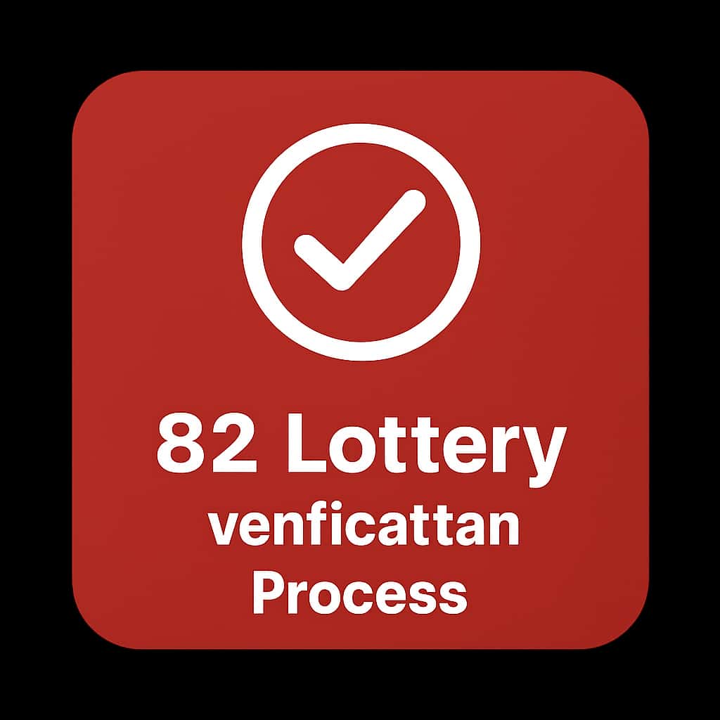 Minimal badge representing the 82 Lottery Verification Process.