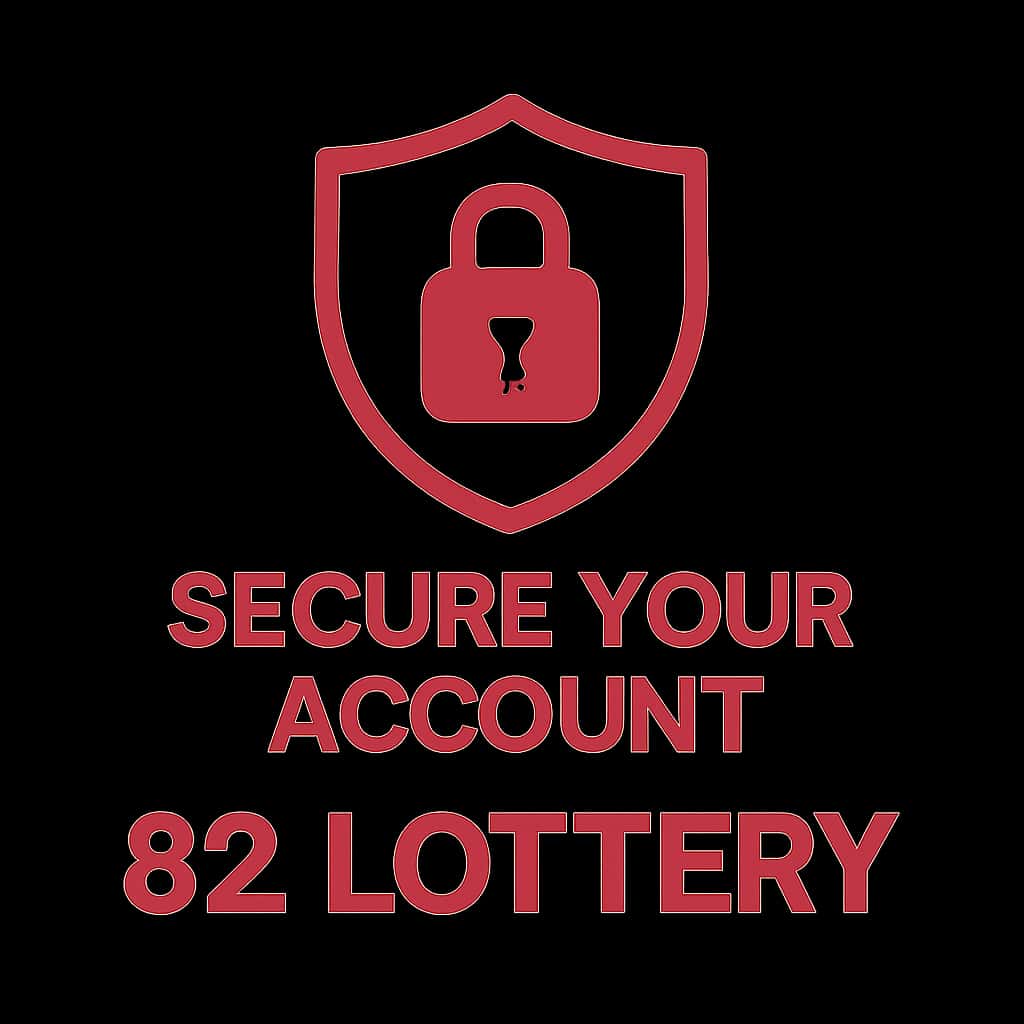 Icon representing account security guidance for 82 Lottery.