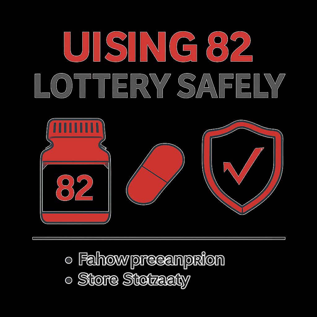 Diagram illustrating safe practices for using 82 Lottery.