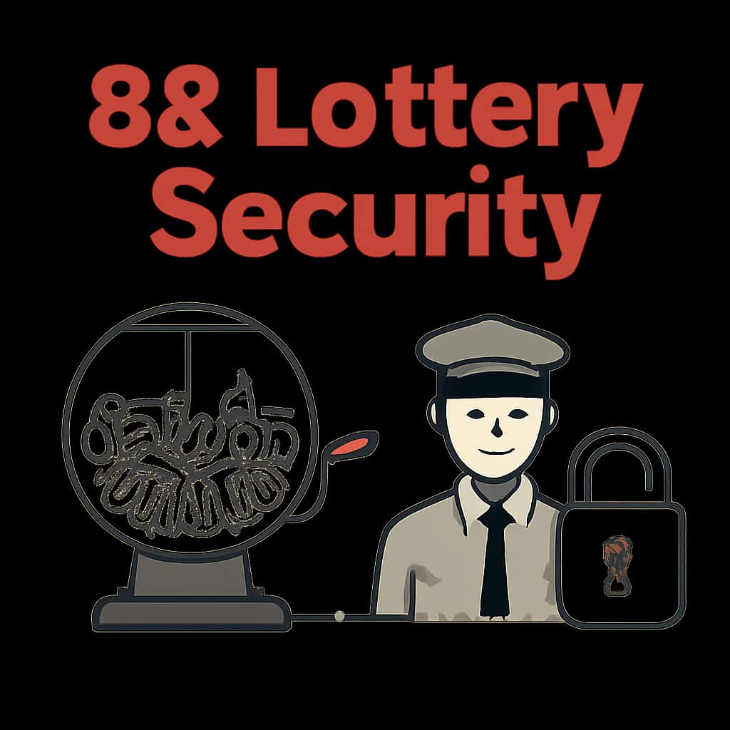 Illustration detailing the security protocols in place for 82 Lottery.